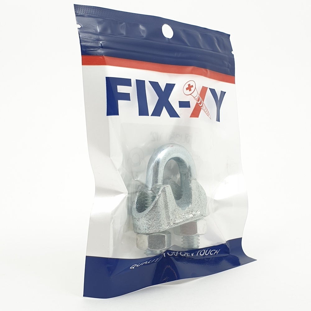 FIX-XY กิ๊บจับลวดสลิง1/2" รุ่น EQ-007-M (1ชิ้น/แพ็ค)