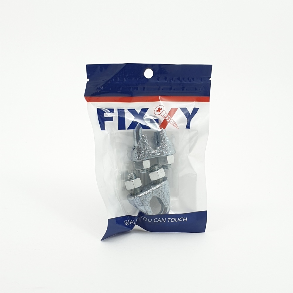 FIX-XY กิ๊บจับลวดสลิง3/8" รุ่น EQ-005-M (2ชิ้น/แพ็ค)