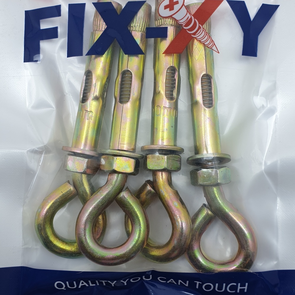 พุคเหล็กห่วงกลม M8 รุ่น EH-002 (4ชิ้น/แพ็ค) FIX-XY