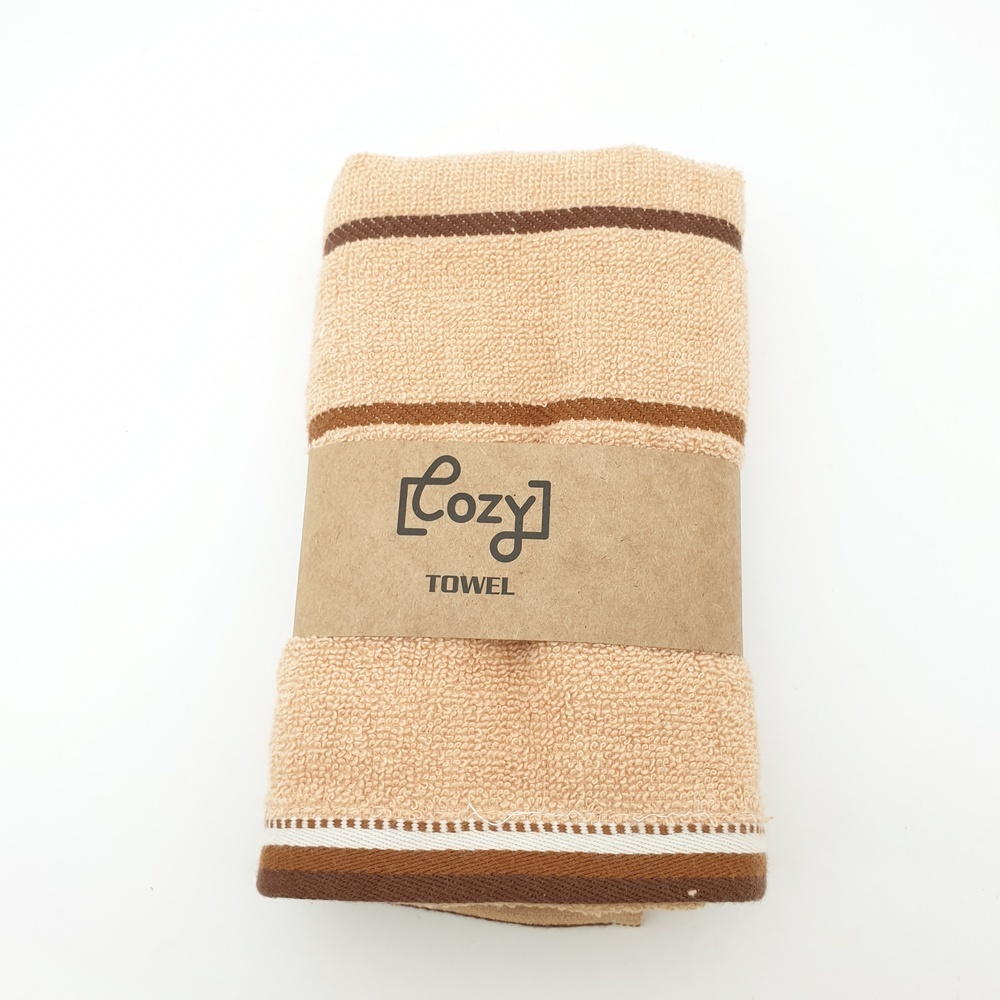 COZY ผ้าขนหนู รุ่น GTL003-BR ขนาด 34x75 ซม. สีน้ำตาล