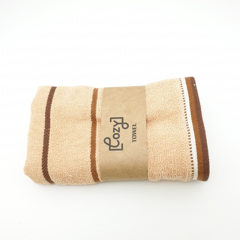 COZY ผ้าขนหนู รุ่น GTL003-BR ขนาด 34x75 ซม. สีน้ำตาล