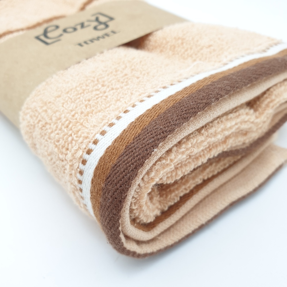 COZY ผ้าขนหนู รุ่น GTL003-BR ขนาด 34x75 ซม. สีน้ำตาล