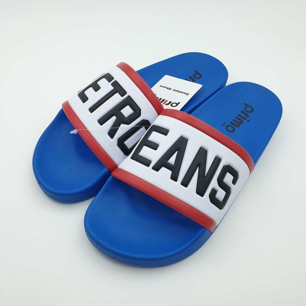 Primo รองเท้าแตะลายRetro LY1514-39BL สีน้ำเงิน
