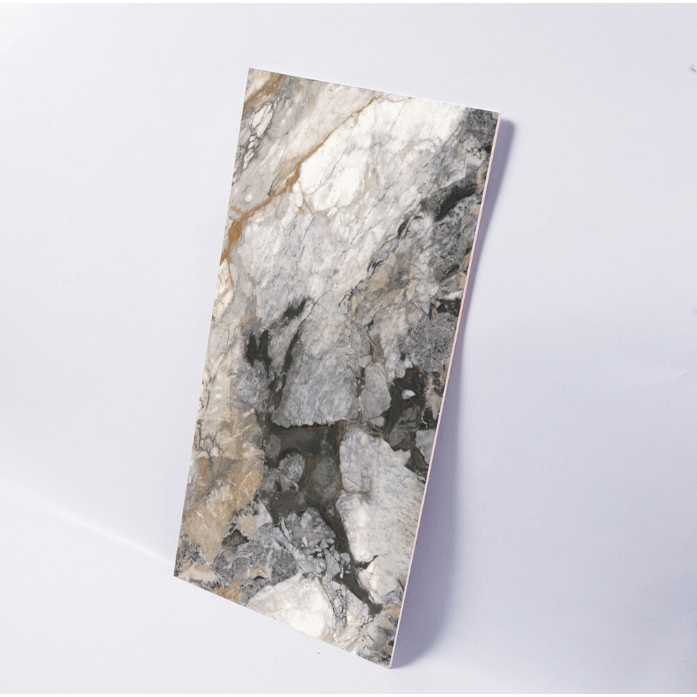 La Arezza กระเบื้องพอร์ซเลน 75X150 ซม. รุ่น Luxura elite marble (TMA715906L) High-glossy Random (2pcs /box 2.25 sqm)