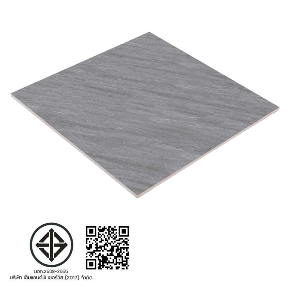 Marbella กระเบื้องเซรามิคปูพื้น 60x60 ซม. ลูป้า เกรย์ WS-S14B Matt+Flat (4P) Random