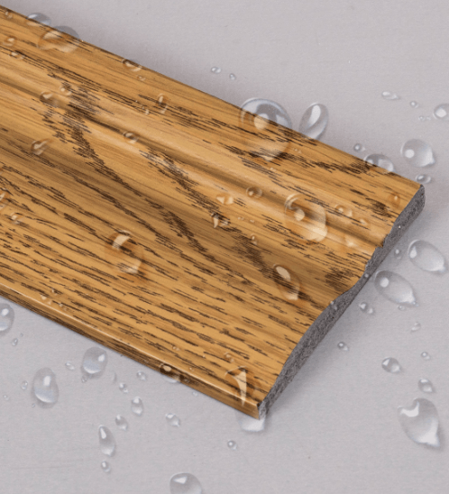 GREAT WOOD ไม้บัวพื้น PS JC195-1 80x10x2900มม. สีบีส