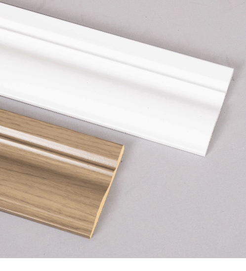 GREAT WOOD ไม้บัวพื้น PS JC195-2 80x11.5x2900มม. สีโอ๊ค