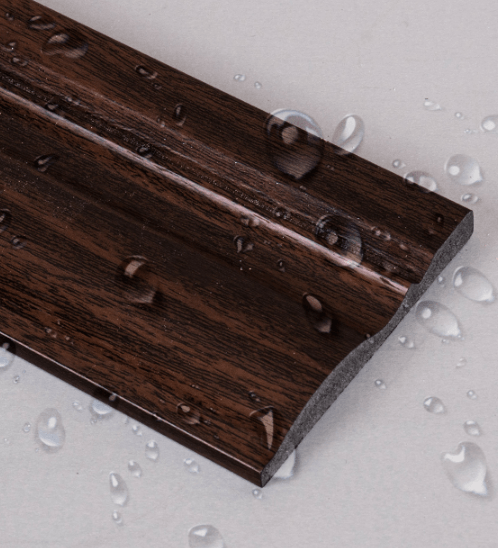 GREAT WOOD ไม้บัวพื้น PS JC195-5 80x11.5x2900มม. สีวอลนัทเข้ม