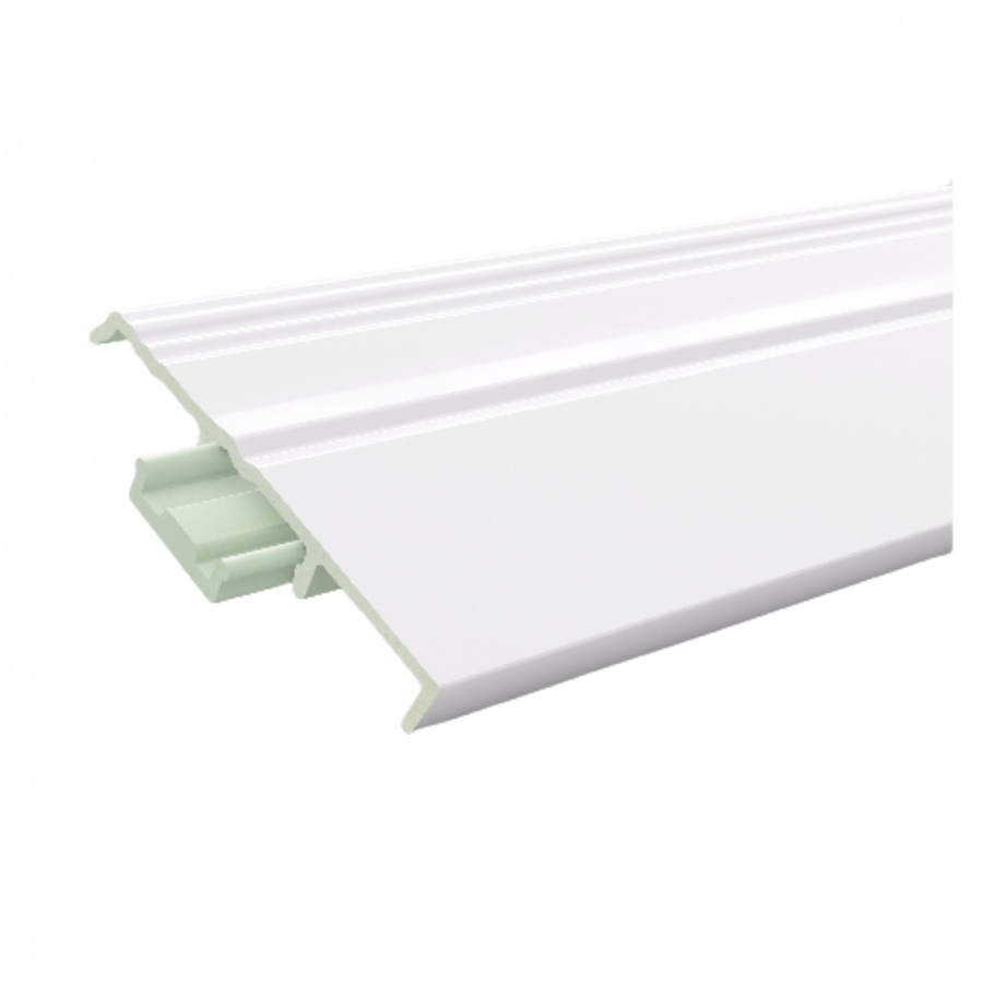 GREAT WOOD ไม้บัวล่าง PVC FBM-1001A (WH05) 100x14x2700มม. สีขาว