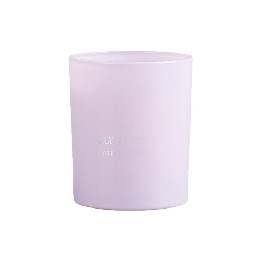 COZY เทียนหอม Lily & Lotus 8.2x9.8 ซม. สีม่วง