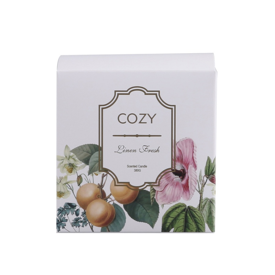 COZY เทียนหอม Linen Fresh-WH 10x11 ซม. สีขาว