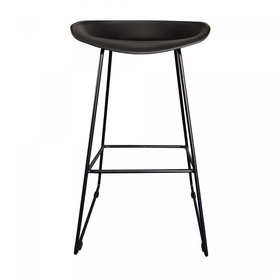 PULITO สตูลสูงขาเหล็ก รุ่น DT1280BK ขนาด 47x48.5x80 ซม. สีดำ