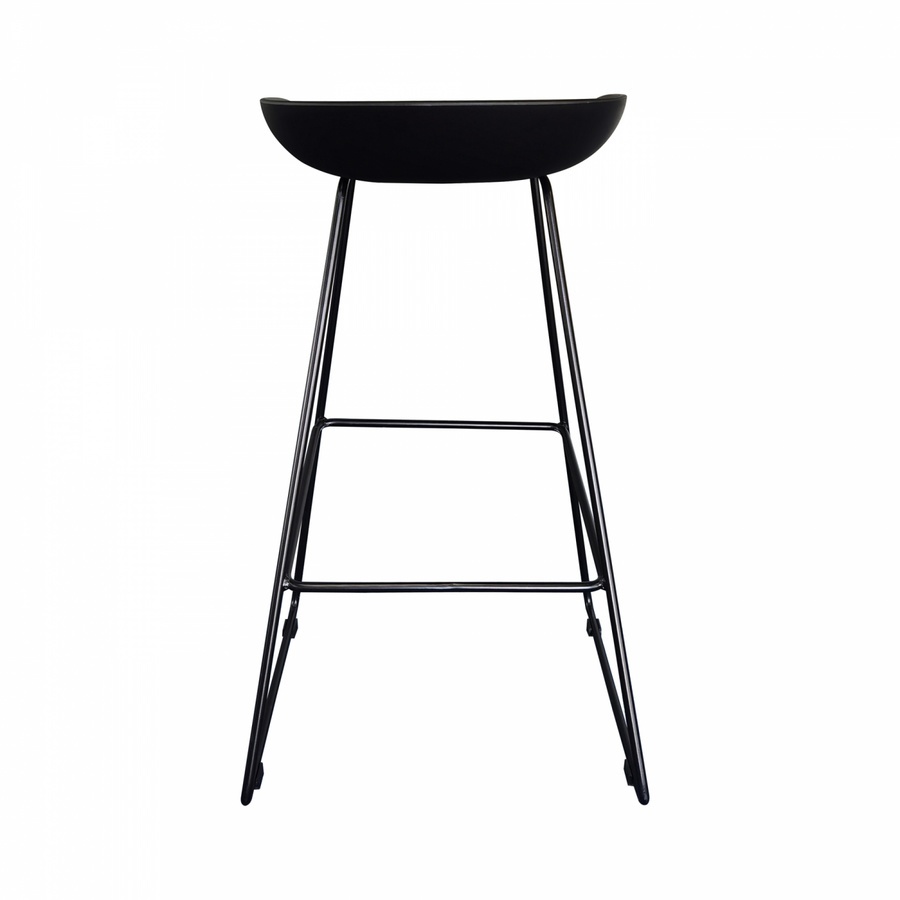 PULITO สตูลสูงขาเหล็ก รุ่น DT1280BK ขนาด 47x48.5x80 ซม. สีดำ