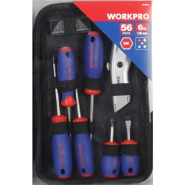 WORKPRO ชุดเครื่องมือช่าง 56ชิ้น รุ่น W009096