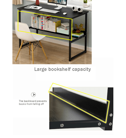 SMITH โต๊ะทำงาน รุ่น HD002 ขนาด 48x120x73ซม. สีดำ
