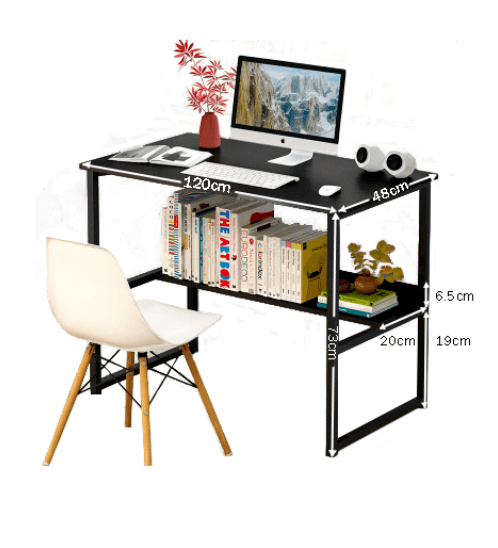 SMITH โต๊ะทำงาน รุ่น HD002 ขนาด 48x120x73ซม. สีดำ