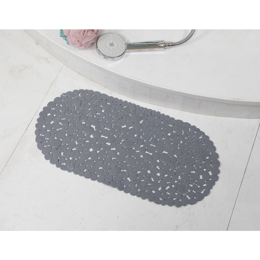 Primo พรมกันลื่นPVC รุ่น EDJJ04-GY ขนาด 35x69 ซม. สีเทา