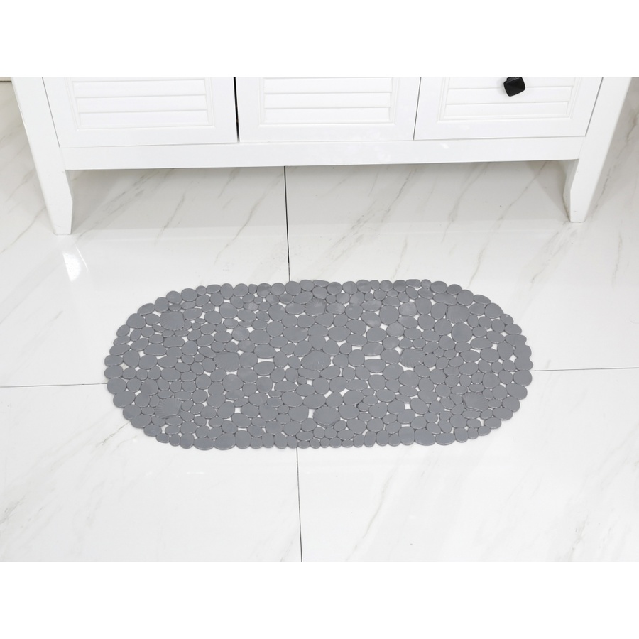 Primo พรมกันลื่นPVC รุ่น EDJJ04-GY ขนาด 35x69 ซม. สีเทา