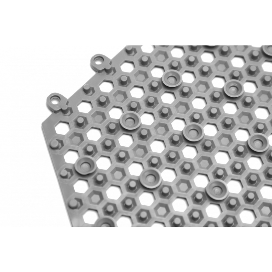 Primo แผ่นกันลื่นPVCรังผึ้ง (6แผ่น/แพ็ค) รุ่น Hexagon BPY029-GY ขนาด 30×30 ซม. สีเทา