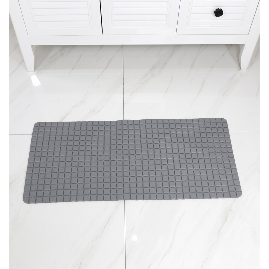 Primo พรมกันลื่นPVC รุ่น EDJJ05-GY ขนาด 35x78 ซม. สีเทา