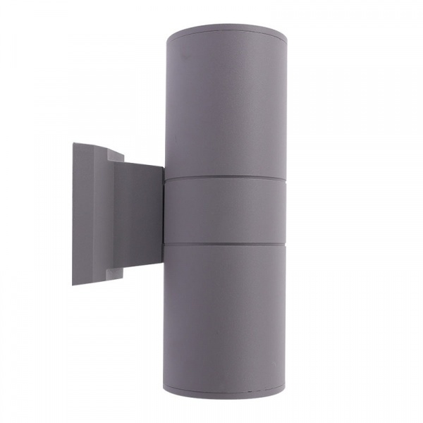 EILON โคมไฟติดผนังโมเดิร์น ทรงกระบอกกลม 2*E27 สูง 300mm IP65 รุ่น MVW002G สีเทา