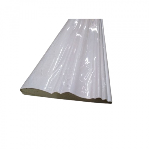GREAT WOOD ไม้มอบ PVC FCM-0833E (WH05 ) 83x10x2700มม. สีขาว