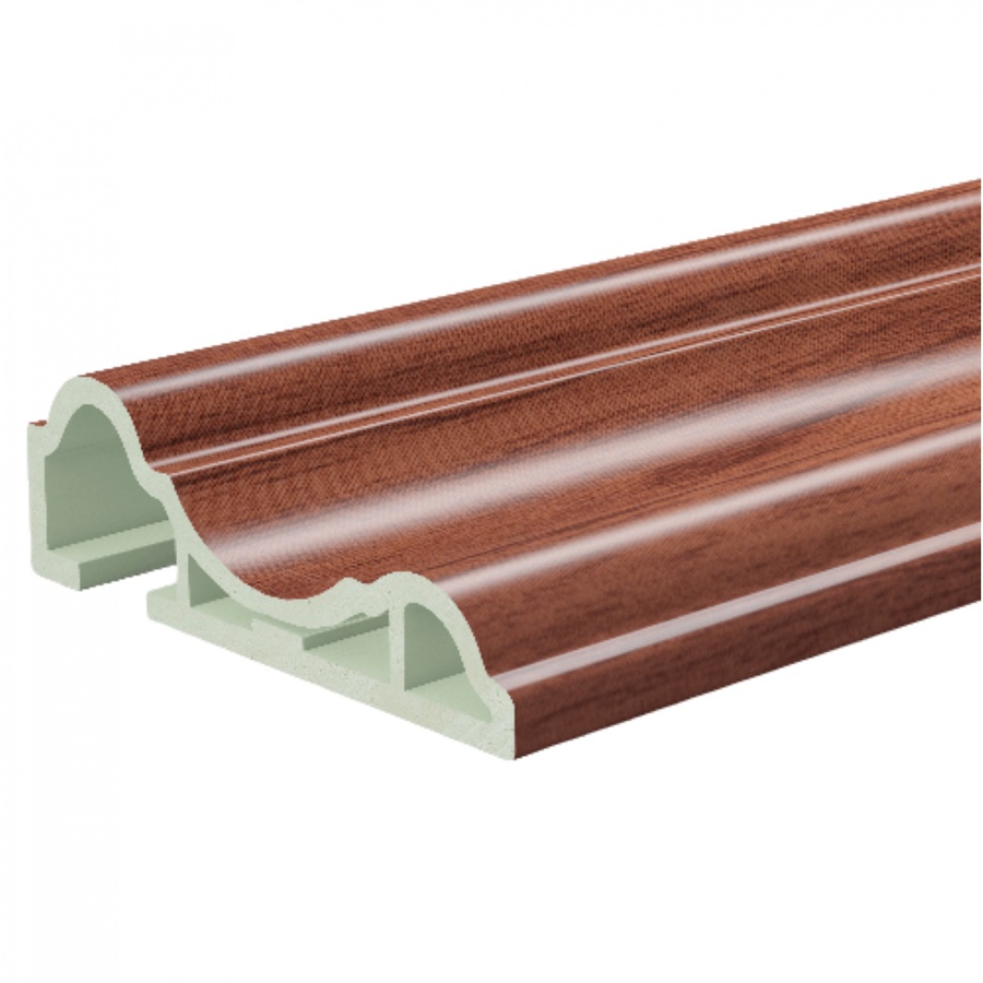GREAT WOOD ไม้บัววงกบประตู PVC FCM-K80 (CH02) 80x16x2700มม. สีเชอร์รี