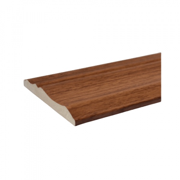 GREAT WOOD ไม้มอบ PVC FCM-0757A (CH02) 75.5X10x2700มม.สีเชอร์รี่