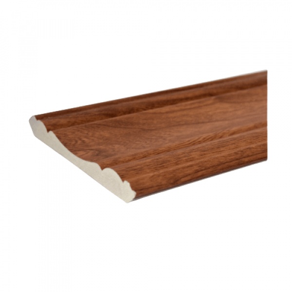 GREAT WOOD ไม้บัวบน PVC FCR-1004A (CH02) 100x13.5x2700มม.สีเชอร์รี