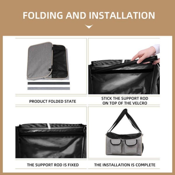 DUDUPETS กระเป๋าใส่สัตว์เลี้ยง ขนาด 39×36×54 ซม. รุ่น MP211 สีเทา