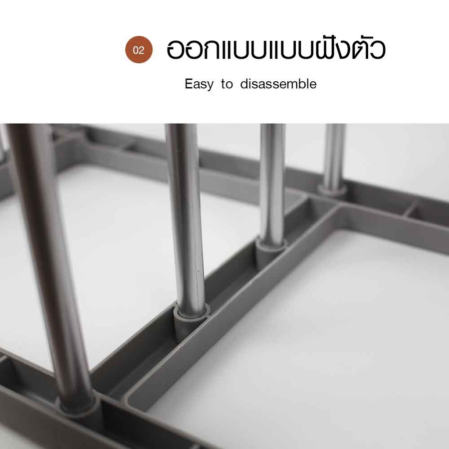 GOME ชั้นวางรองเท้า 4 ชั้น รุ่น TYJ001 50×18.5×66ซม. สีเทา