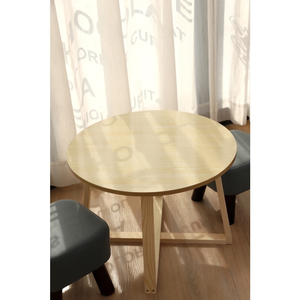 DELICATO โต๊ะกลาง ขนาด 60x60x42 ซม. รุ่น CLEO สีไม้