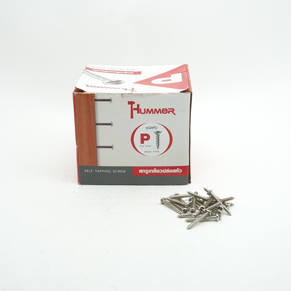 HUMMER สกรูเกลียวปล่อยหัว P-HM7114 ขนาด 7x1-1/4" (1000ตัว/กล่อง)