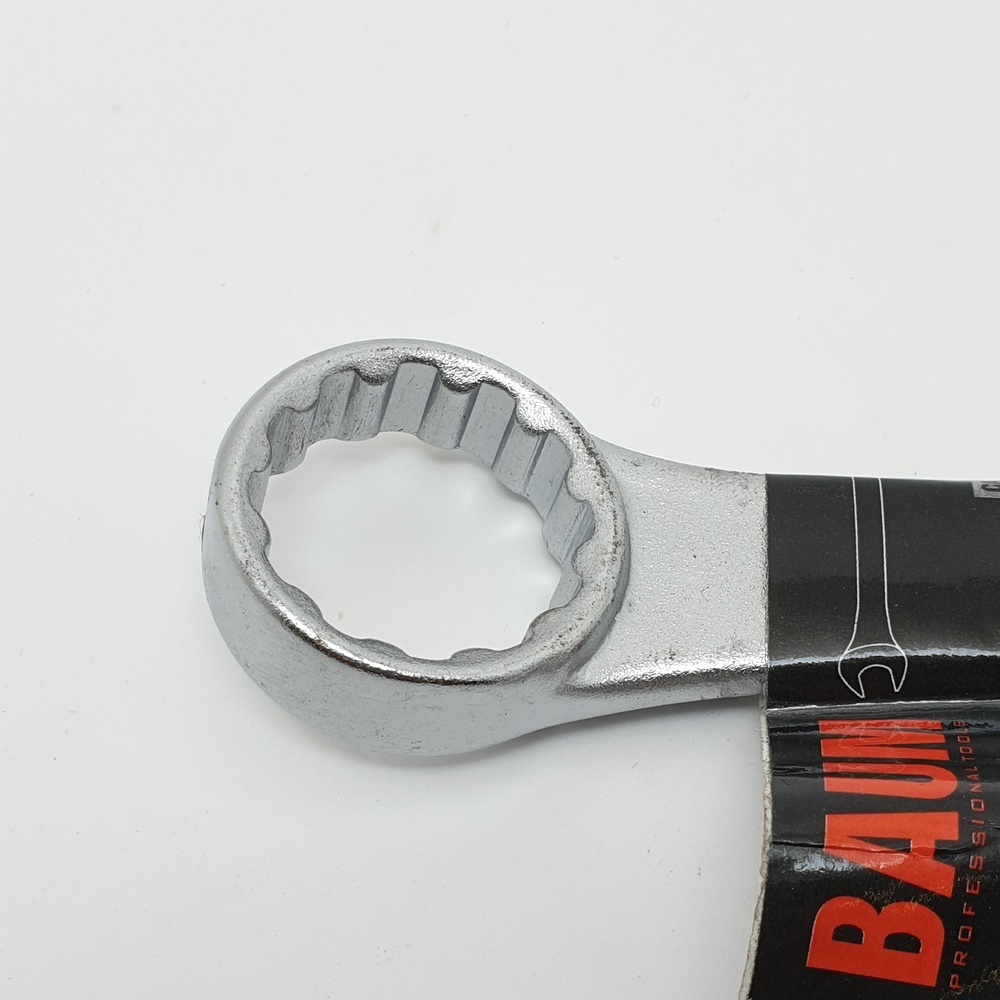 BAUM ประแจแหวนข้างปากตาย 22mm. (Carbon-Steel)