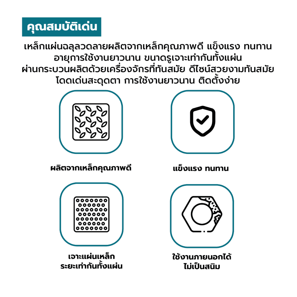 ปืนใหญ่ แผ่นเหล็กฉลุลวดลาย STDC011 หนา 0.9มม. ขนาด 60x120ซม. สีดำ