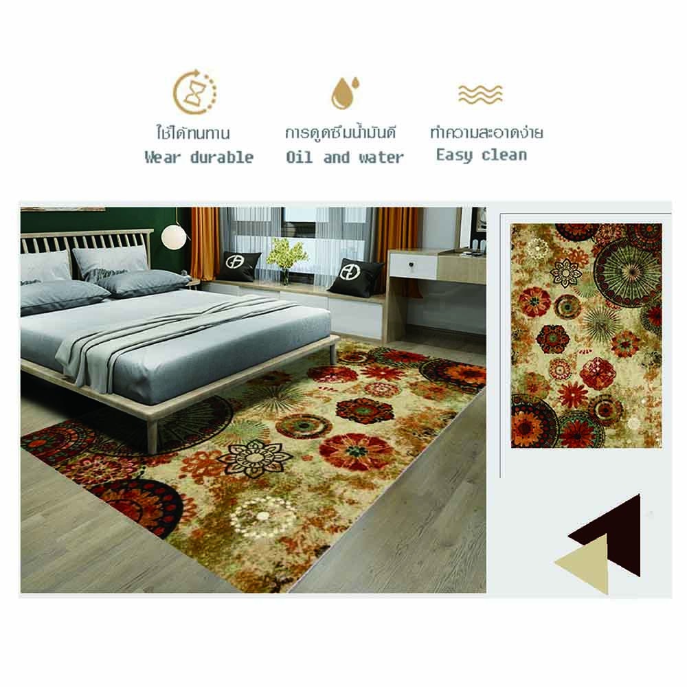 COZY พรมปูพื้นสไตล์นอร์ดิก รุ่น SD07 ขนาด 140×200×0.6 ซม. คละสี