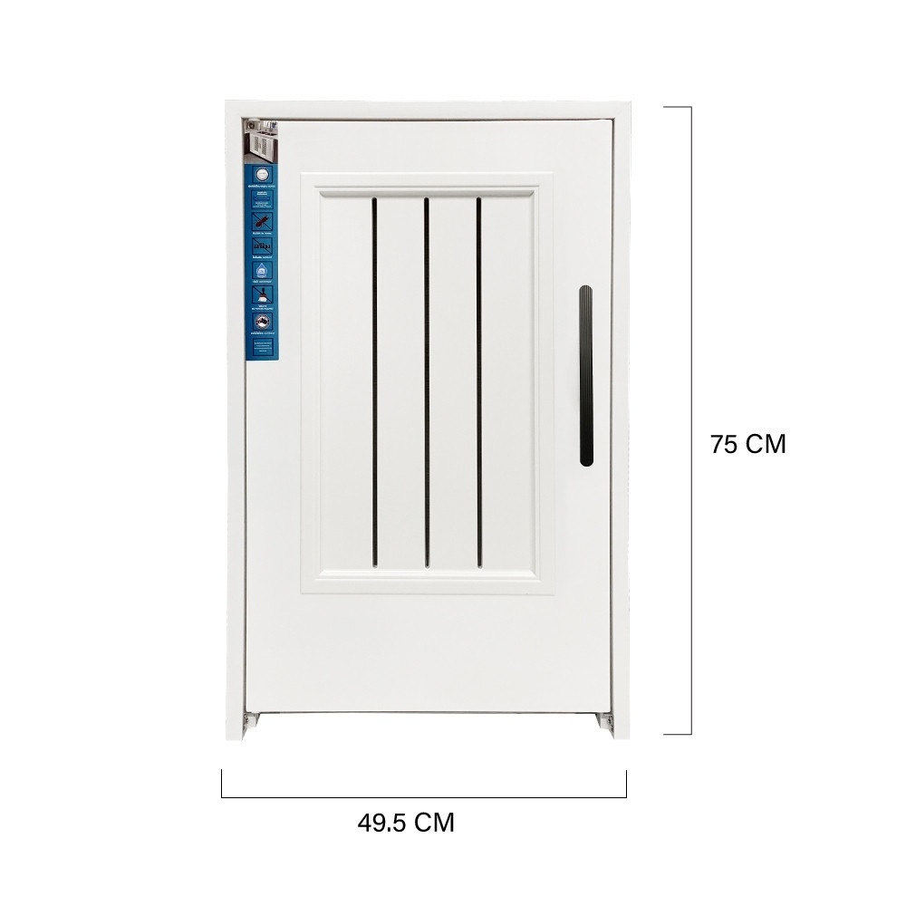 CLOSE บานซิงค์ถังแก๊ส รุ่น LOUIS ขนาด 49.5x10x75 ซม. สีขาว