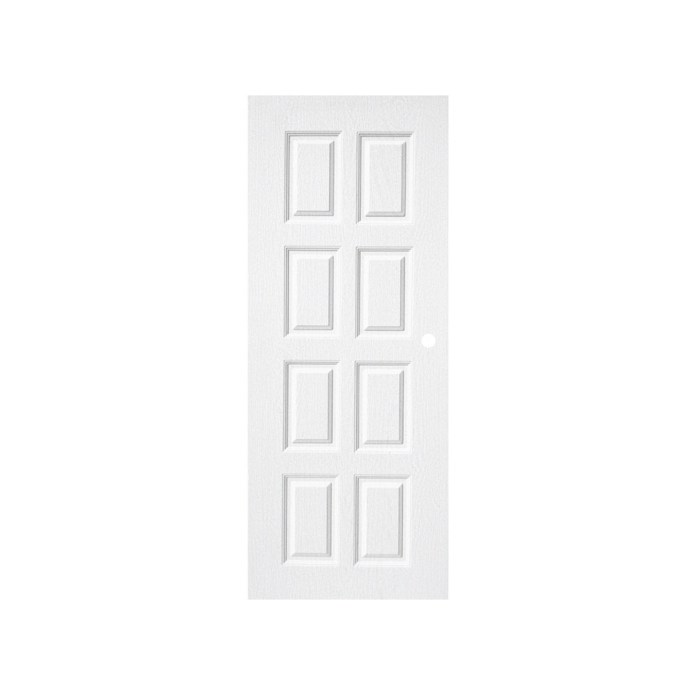 WELLINGTAN ประตู UPVC รุ่น WT003N (สำหรับใช้ภายนอก) ลูกฟัก ขนาด 80x200 ซม. สีขาว (เจาะลูกบิด)
