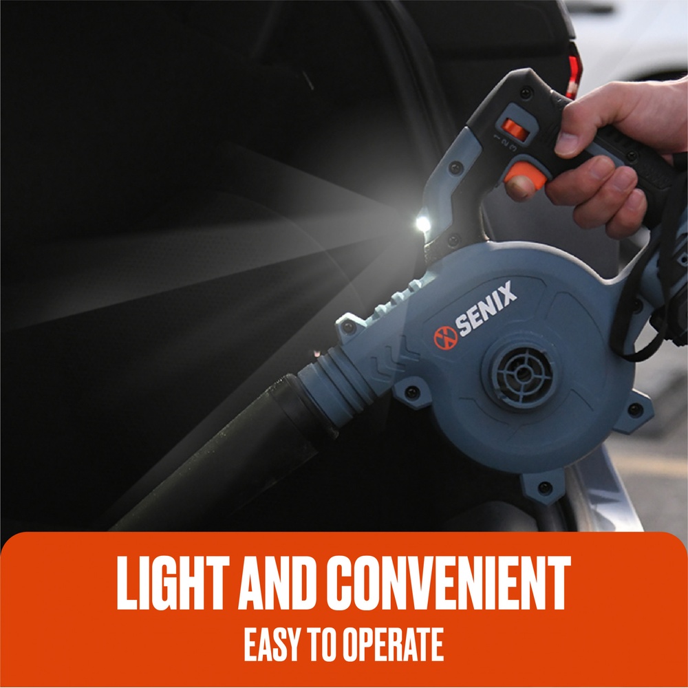 SENIX เครื่องเป่าลมไร้สาย 20V(Max) (เฉพาะเครื่อง) รุ่น BLVX2-M-EU สีน้ำเงิน - ดำ