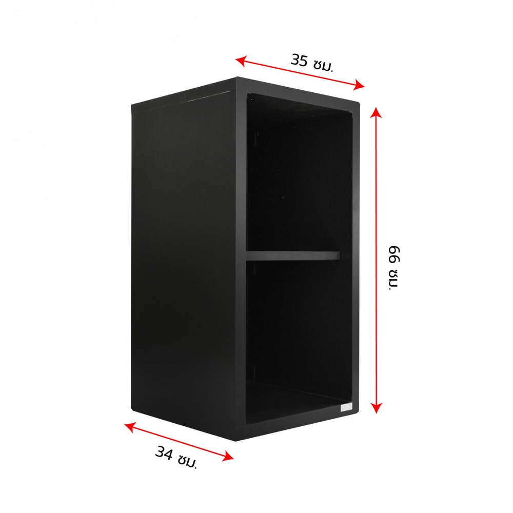 CLOSE ชั้นเข้ามุม TATE DARK Time ขนาด 35x66x34ซม. สีดาร์กไทม์