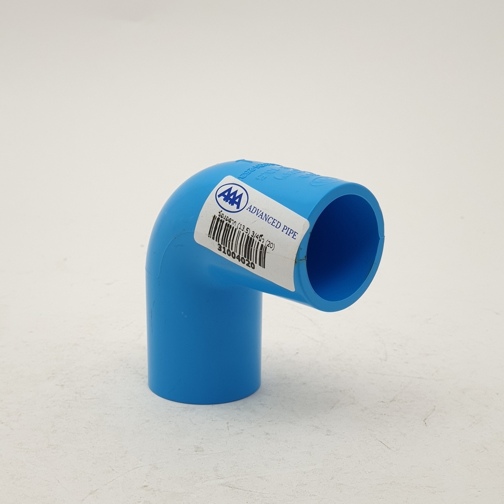 AAA ข้องอ 90 หนา 3/4"(20) ชั้น 13.5 สีฟ้า