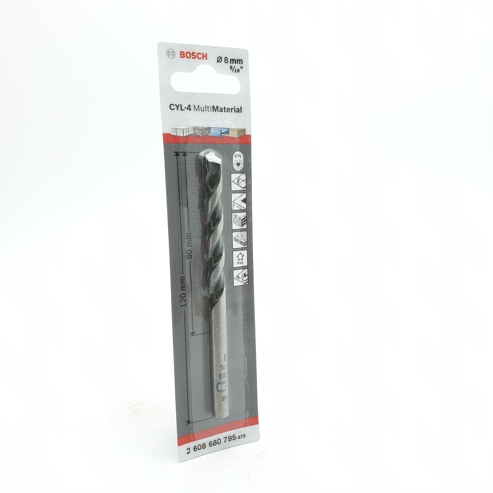 BOSCH ดอกเจาะอเนกประสงค์ก้านกลม CYL-4 : 8x80/120 มม.