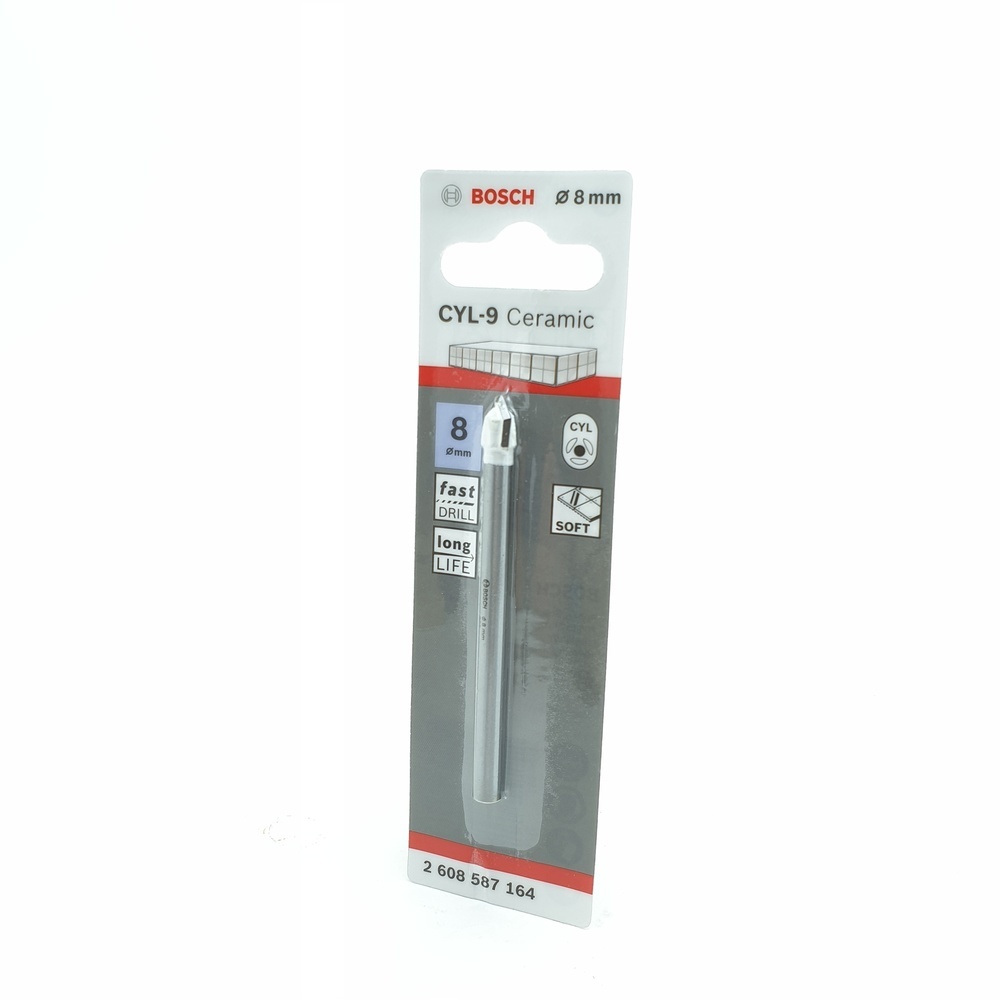 BOSCH ดอกเจาะกระเบื้อง CYL-9 : 8x80 มม.