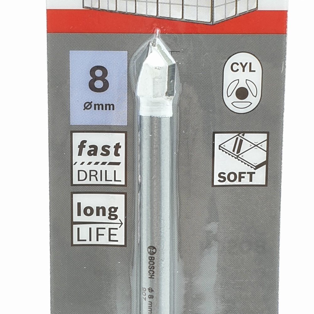 BOSCH ดอกเจาะกระเบื้อง CYL-9 : 8x80 มม.