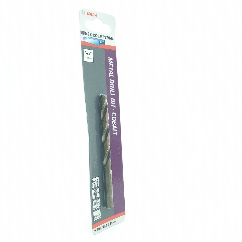 BOSCH ดอกเจาะสแตนเลส HSS-CO 5/16" x 81/114 มม.