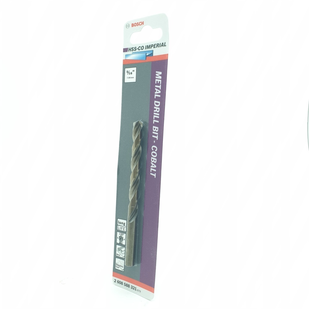 BOSCH ดอกเจาะสแตนเลส HSS-CO 5/16" x 81/114 มม.