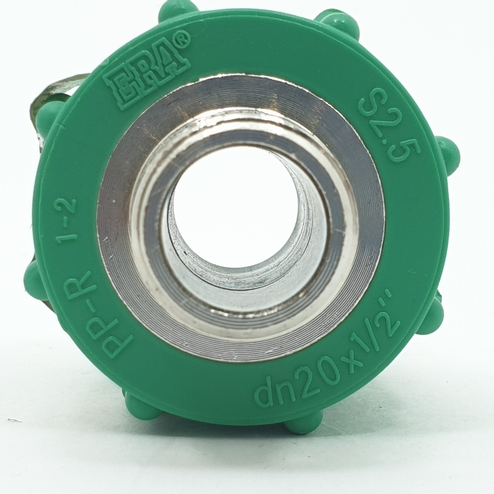 ERA ข้อต่อตรงเกลียวนอก PPR 1/2"(20mm)x1/2"(18) สีเขียว