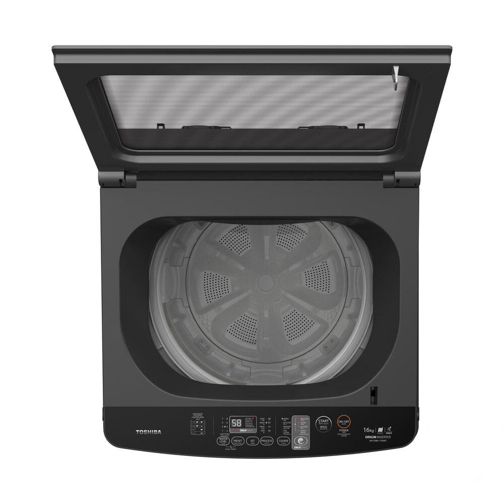 TOSHIBA เครื่องซักผ้าอัตโนมัติ 16kg. AW-DUN1700MT(SG) ซิลเวอร์