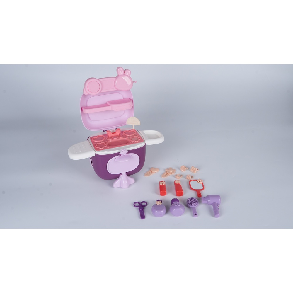 TOYS ของเล่นชุดกระเป๋าอุปกรณ์เสริมสวย # 1901-3 ขนาด 20.5x16.5x18 ซม.