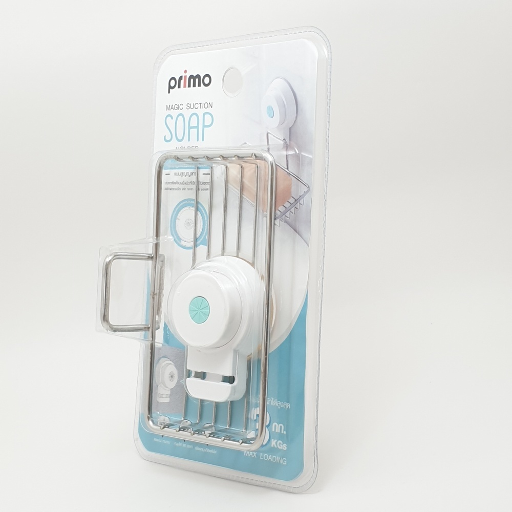 Primo ที่ใส่สบู่สเตนเลส แบบติดผนังสูญญากาศ รุ่น SM-1622 สีโครเมี่ยม